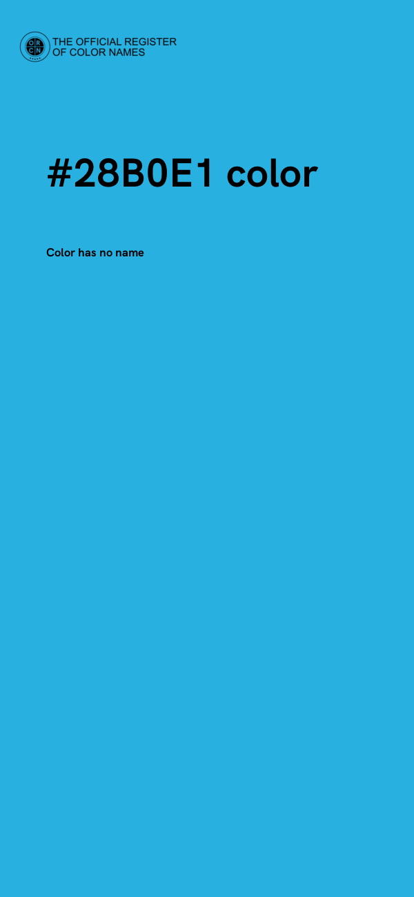 #28B0E1 color image
