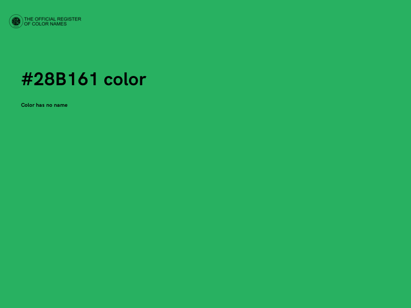 #28B161 color image