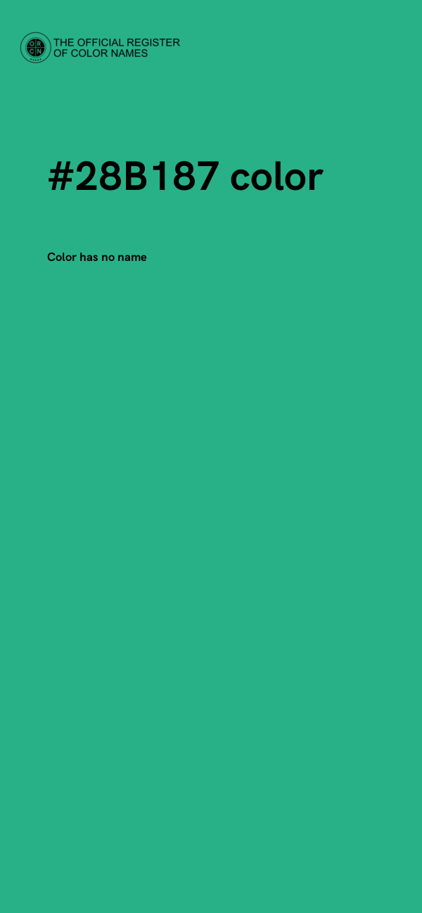 #28B187 color image