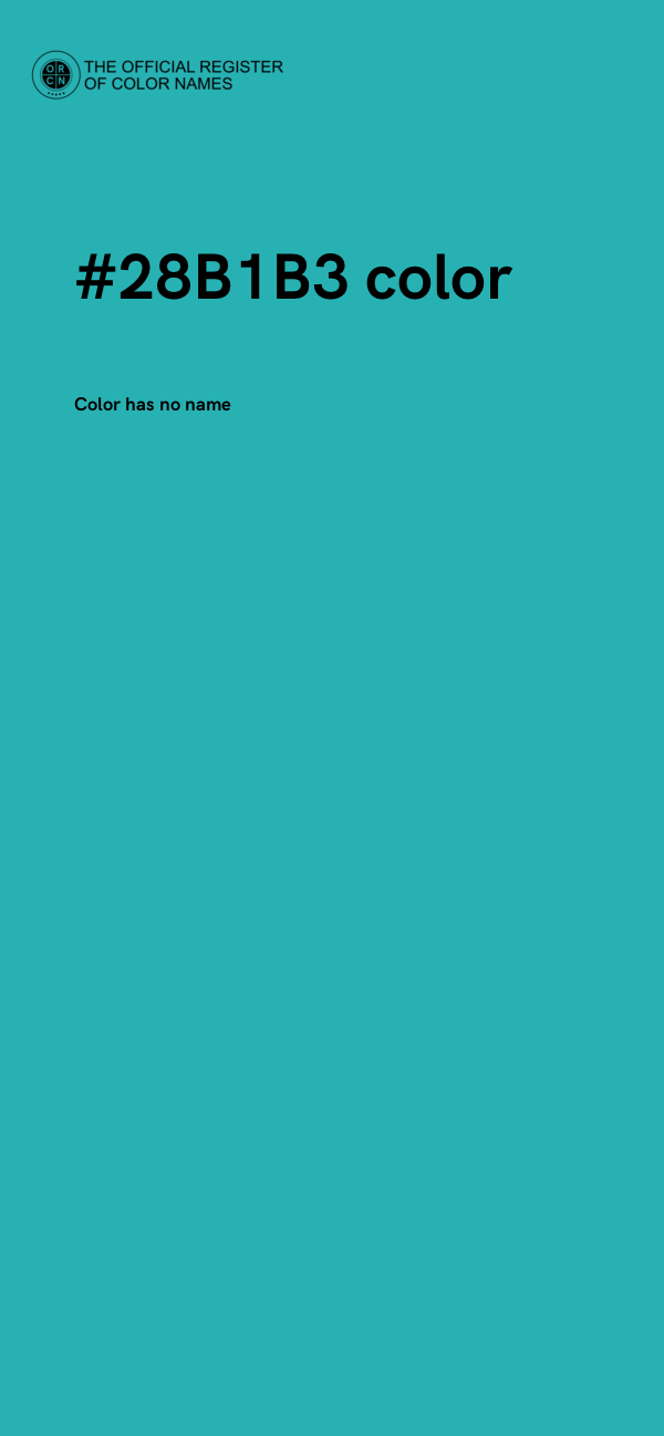 #28B1B3 color image