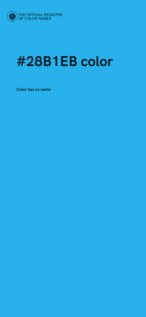 #28B1EB color image