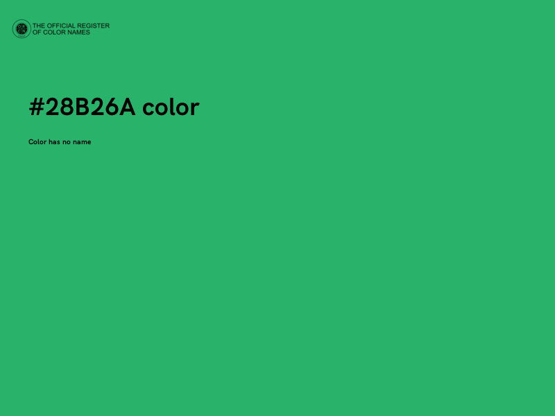 #28B26A color image