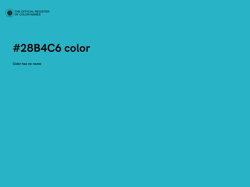 #28B4C6 color image