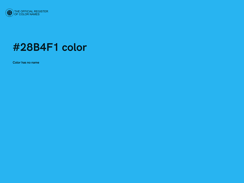 #28B4F1 color image