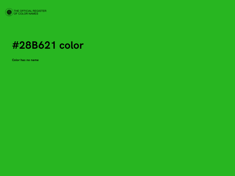 #28B621 color image