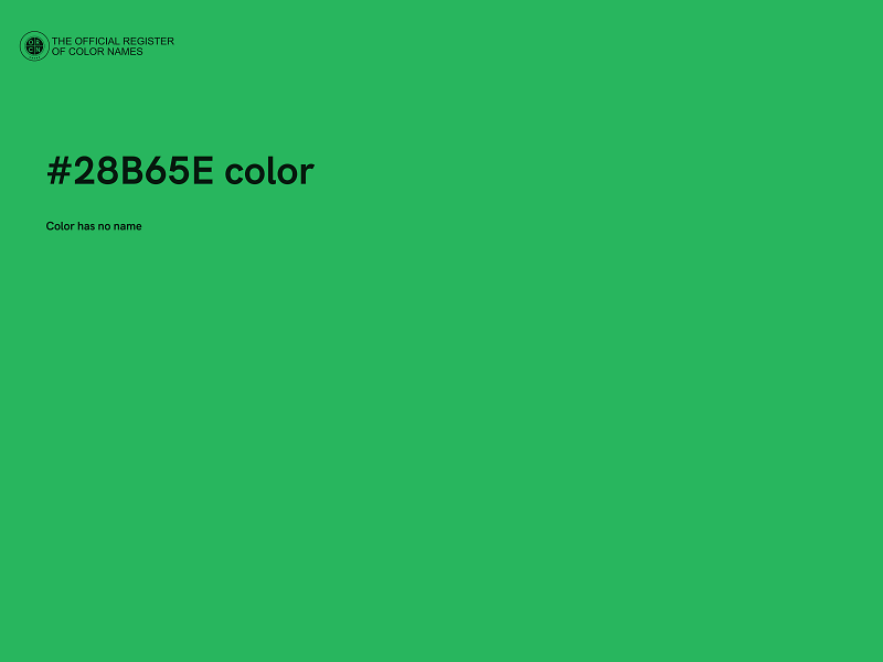 #28B65E color image