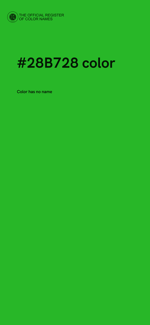 #28B728 color image