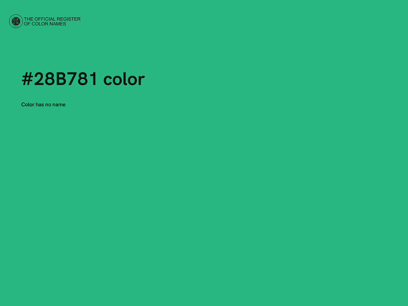 #28B781 color image