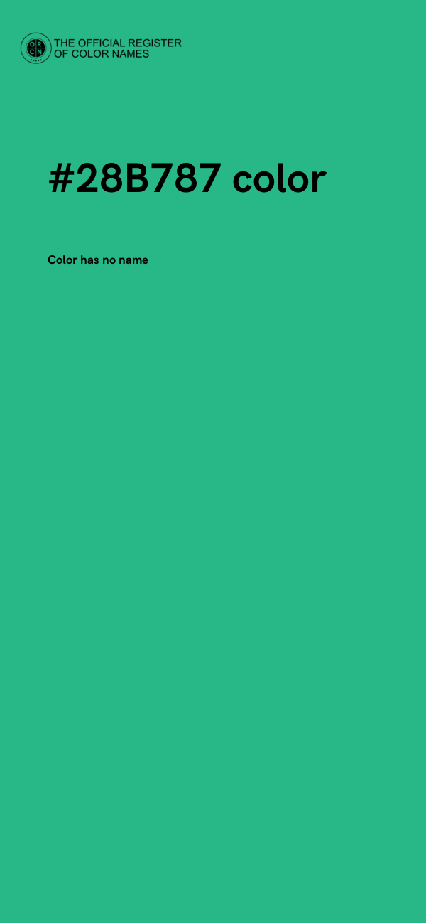 #28B787 color image