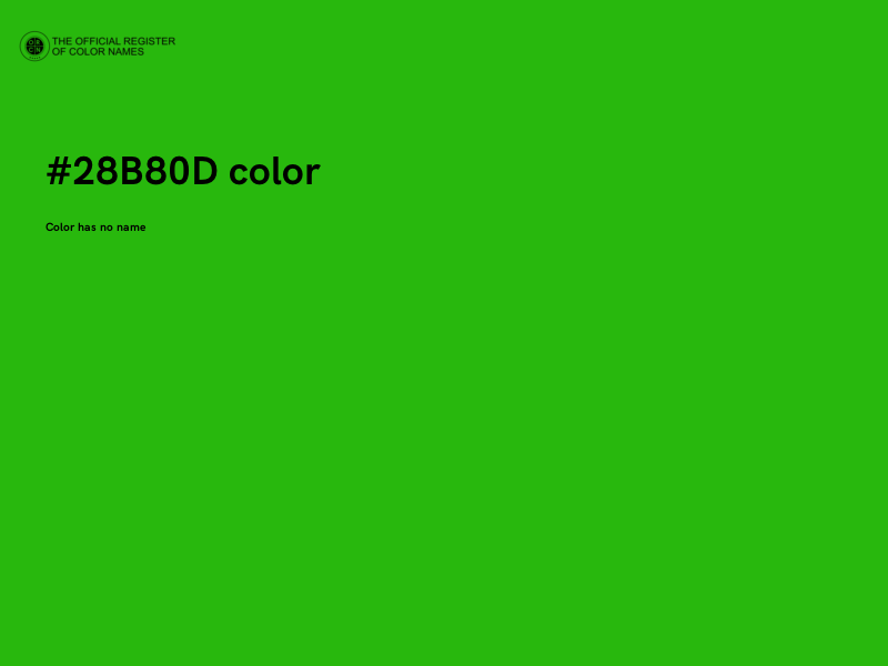 #28B80D color image