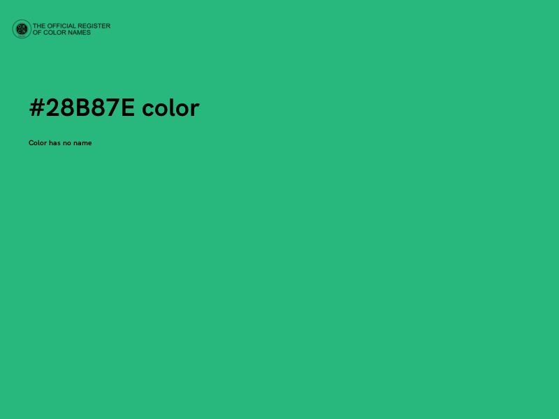 #28B87E color image
