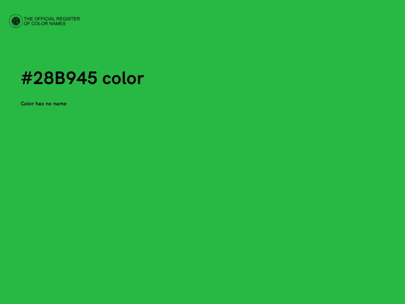 #28B945 color image
