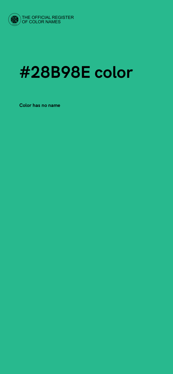 #28B98E color image