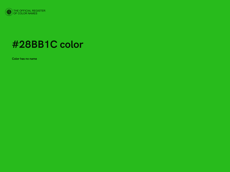 #28BB1C color image