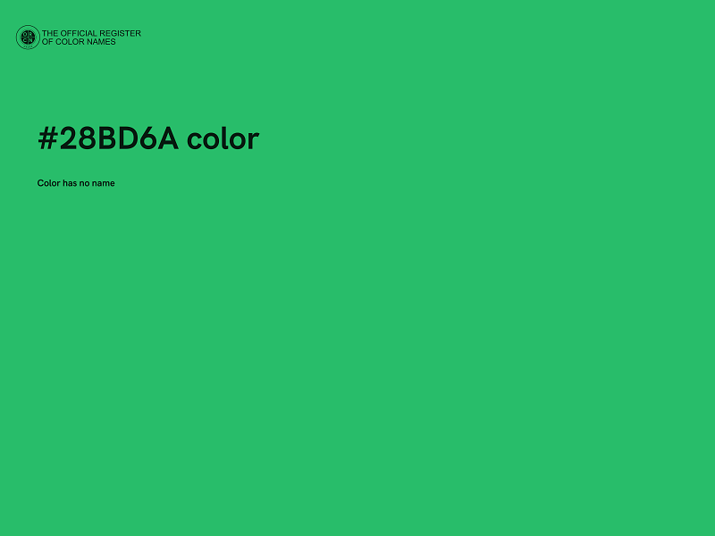 #28BD6A color image