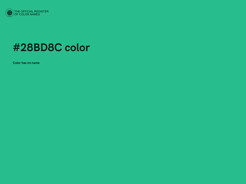 #28BD8C color image