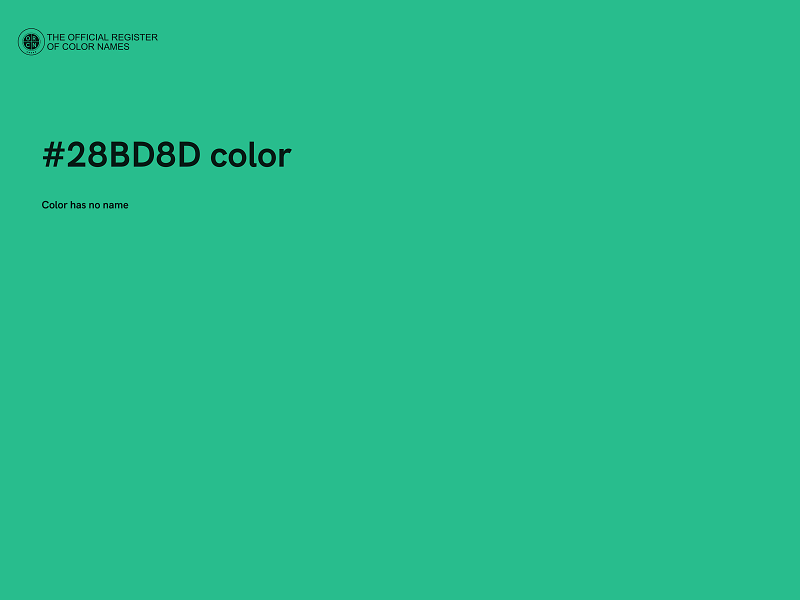 #28BD8D color image