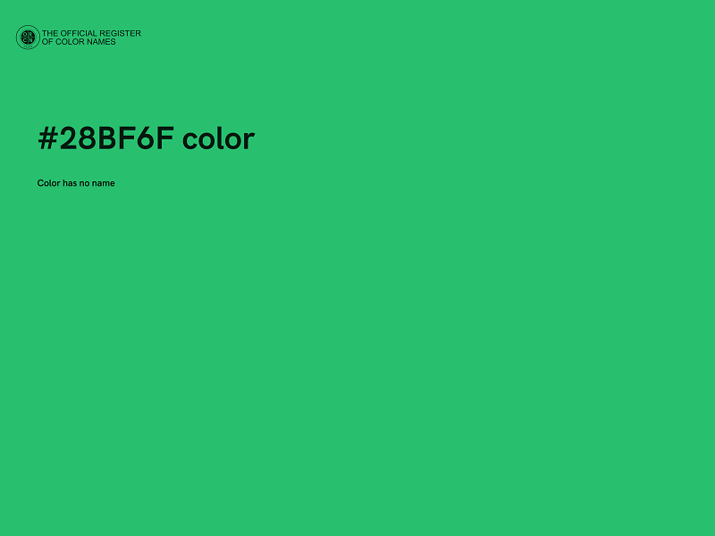 #28BF6F color image