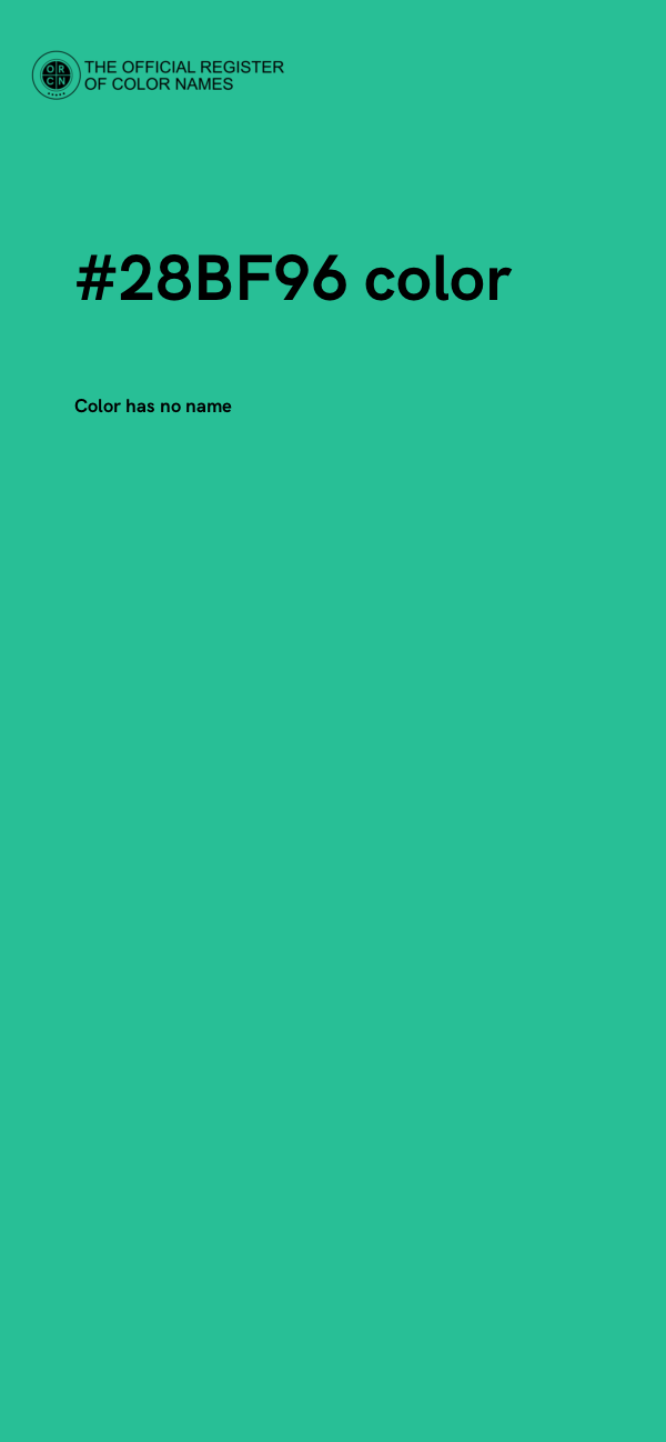 #28BF96 color image