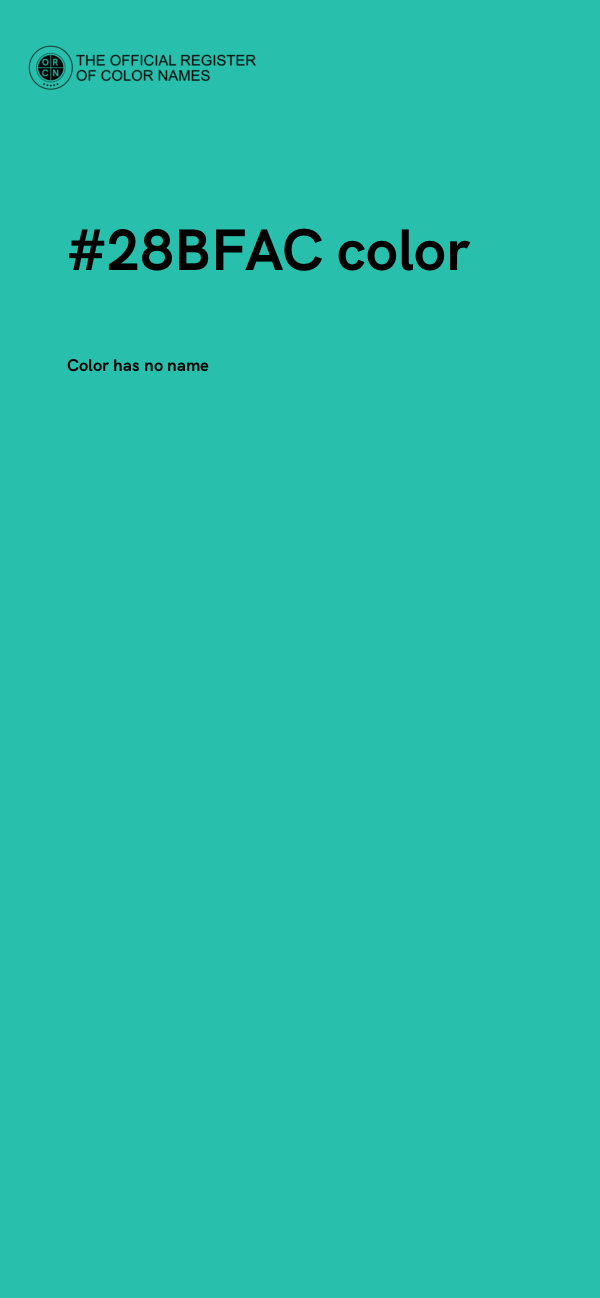 #28BFAC color image