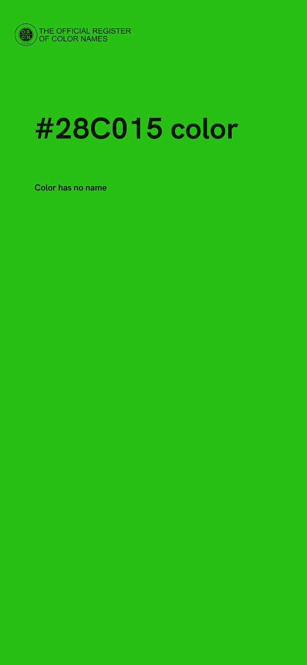 #28C015 color image
