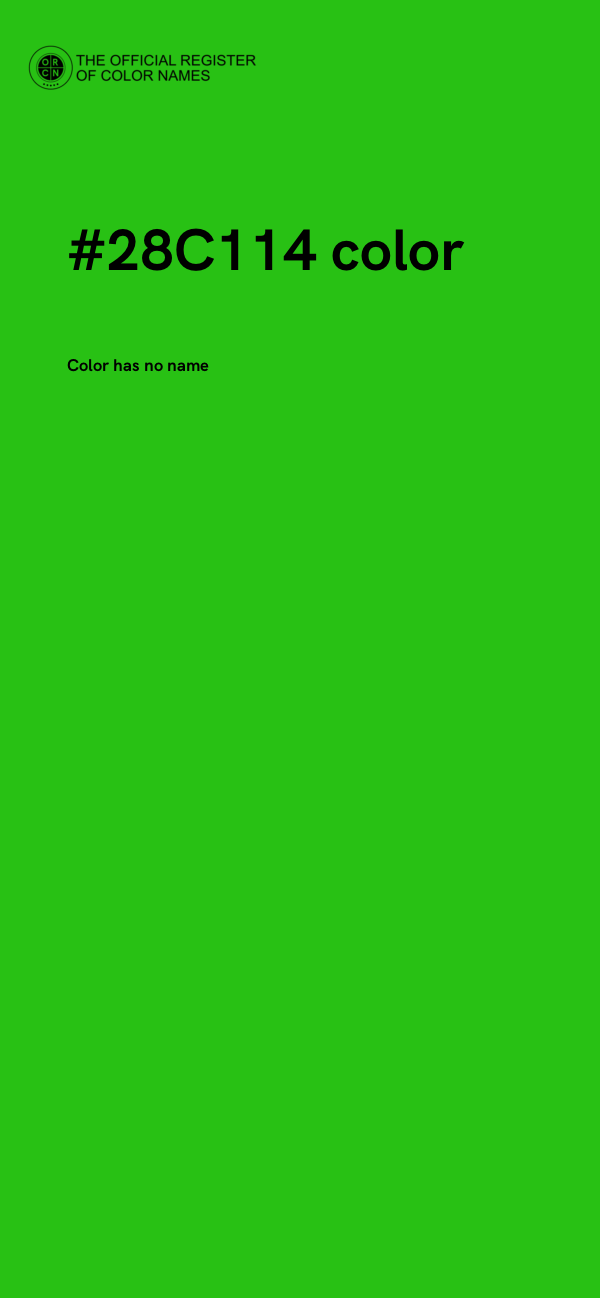 #28C114 color image
