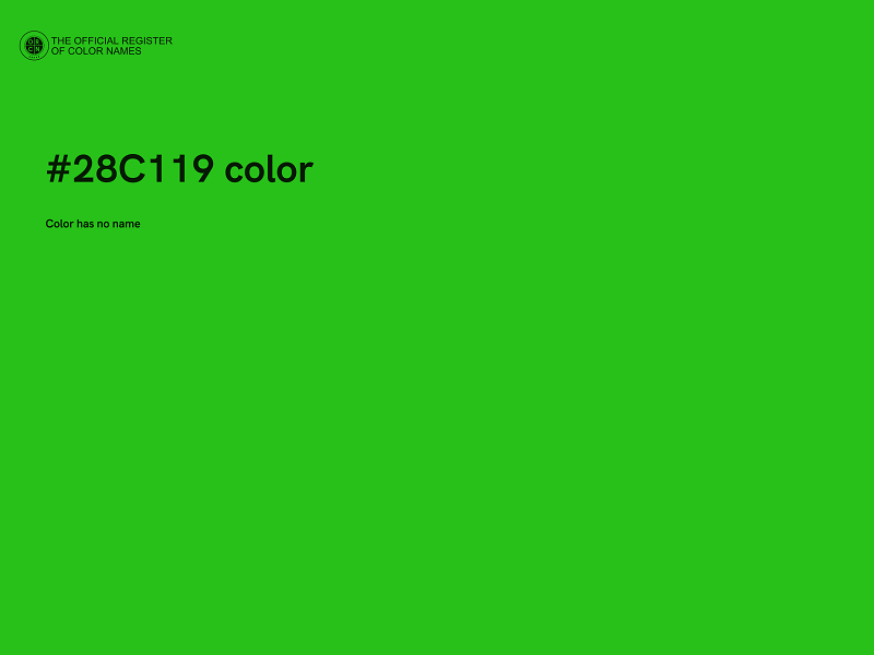 #28C119 color image