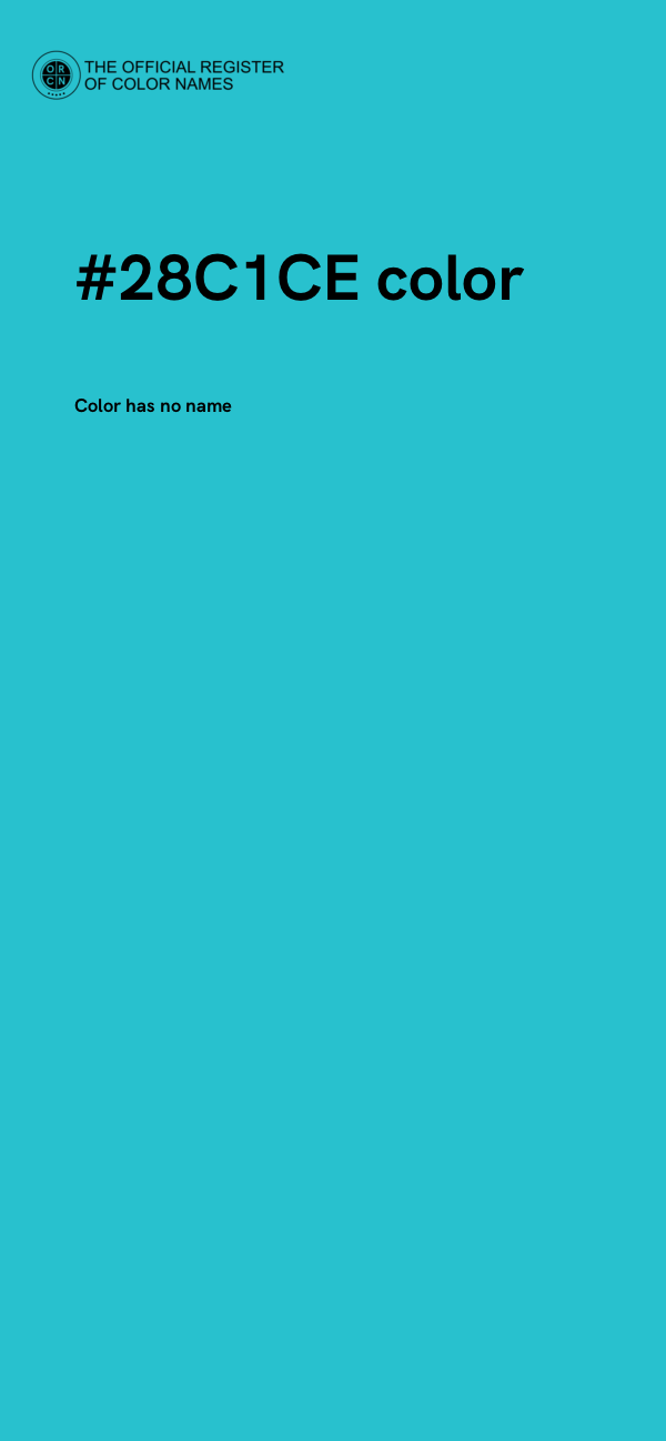 #28C1CE color image