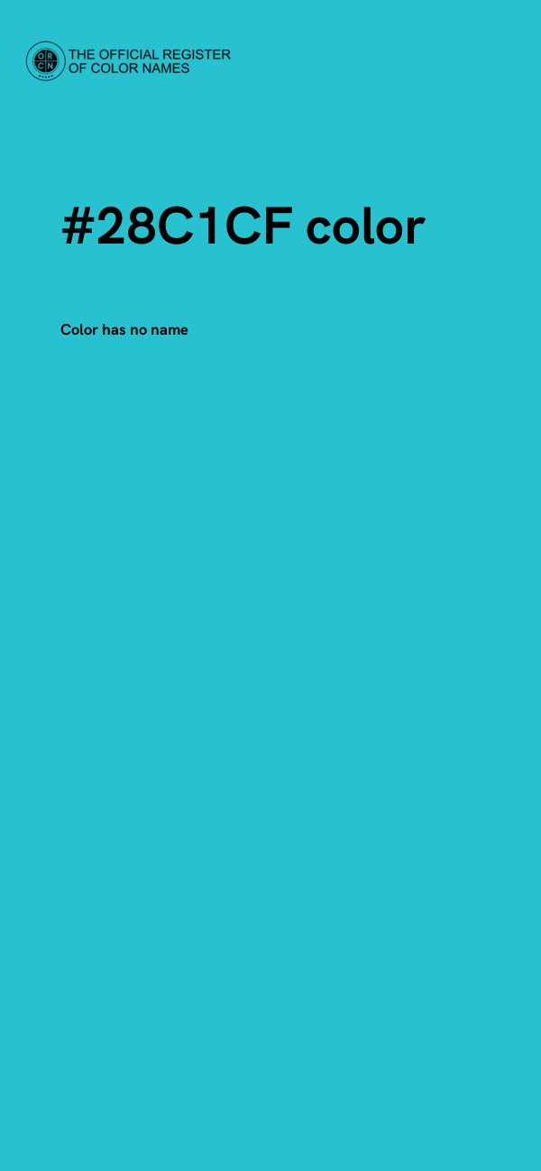 #28C1CF color image