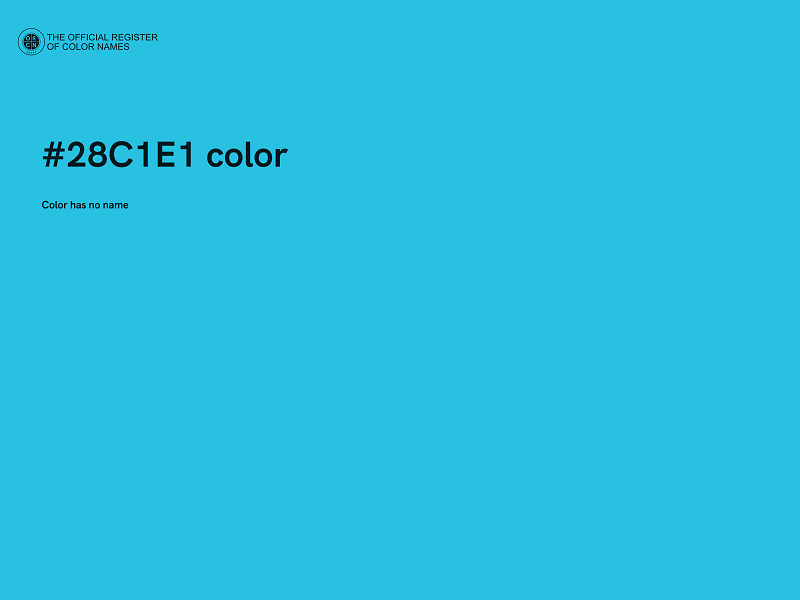 #28C1E1 color image