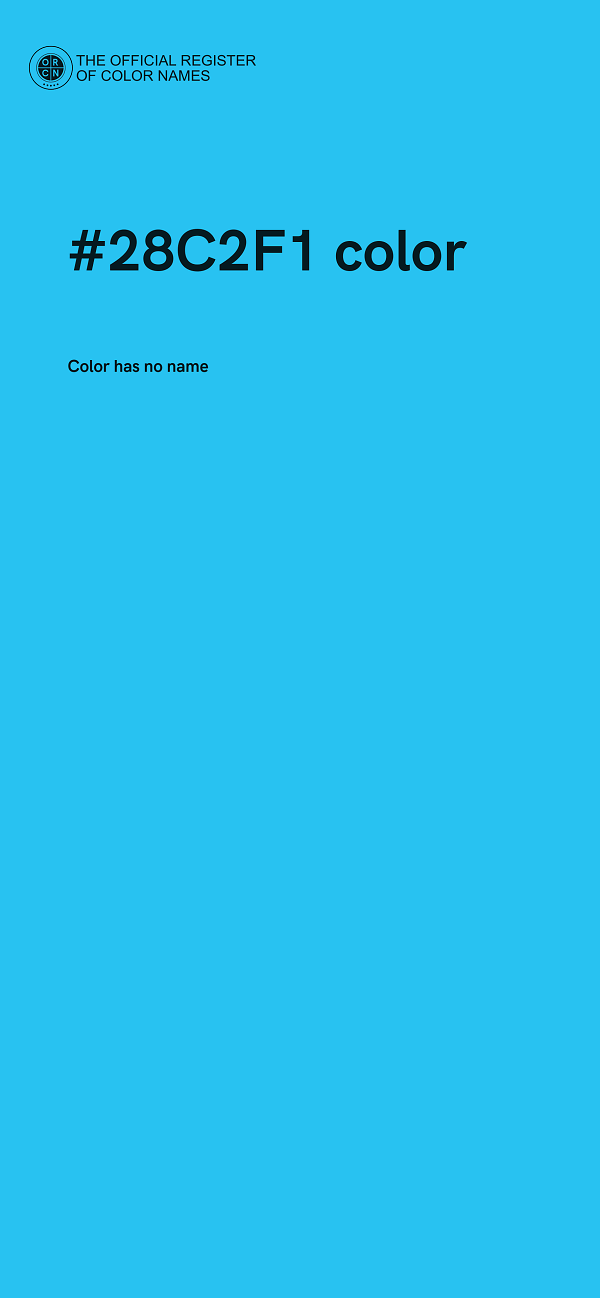 #28C2F1 color image