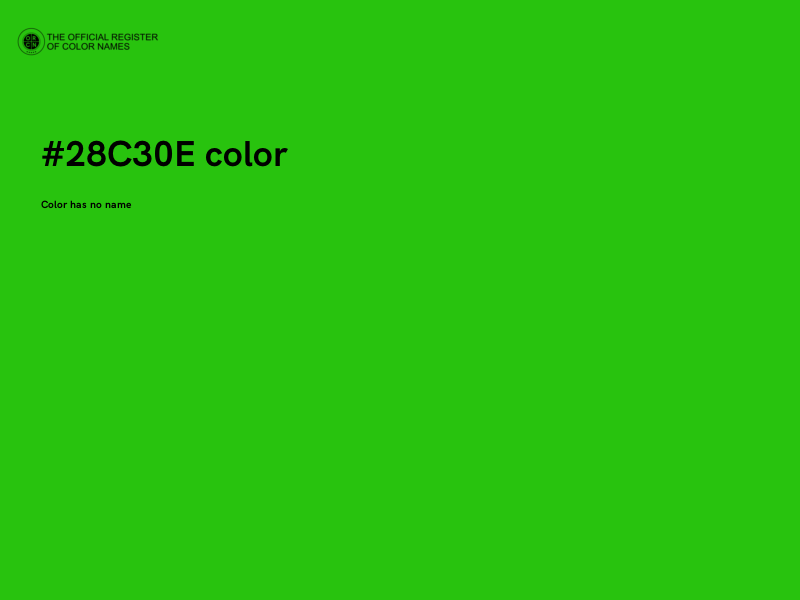 #28C30E color image