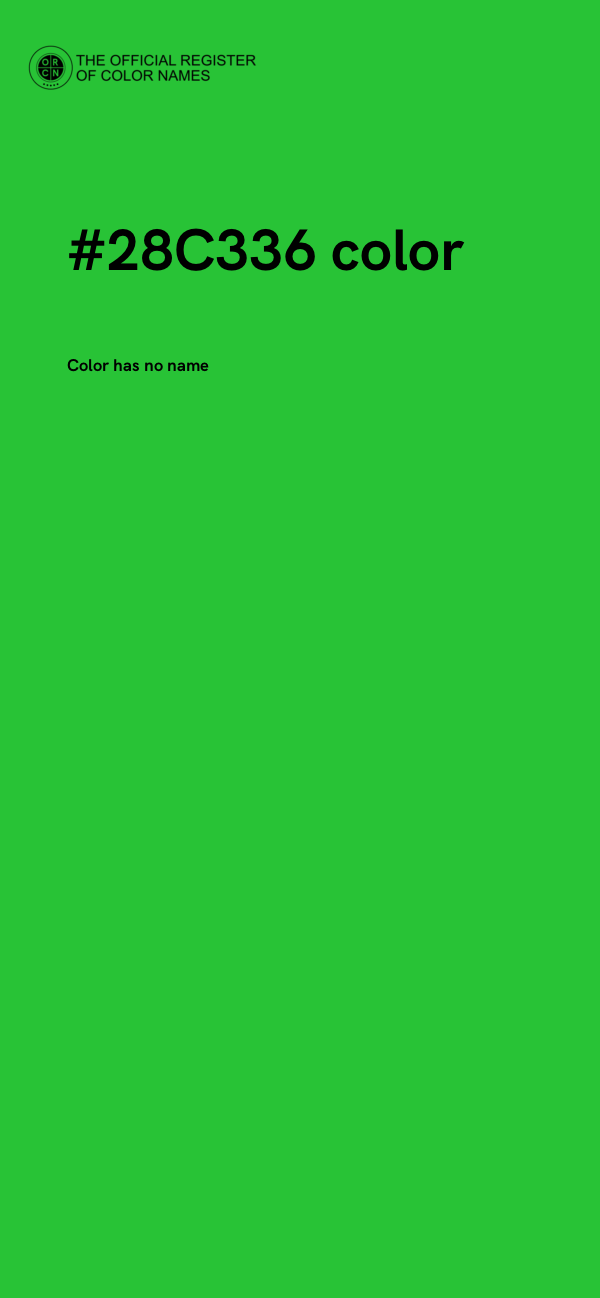 #28C336 color image