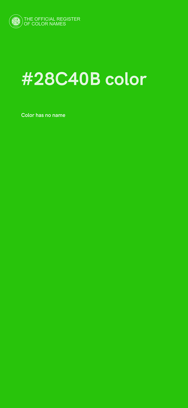 #28C40B color image