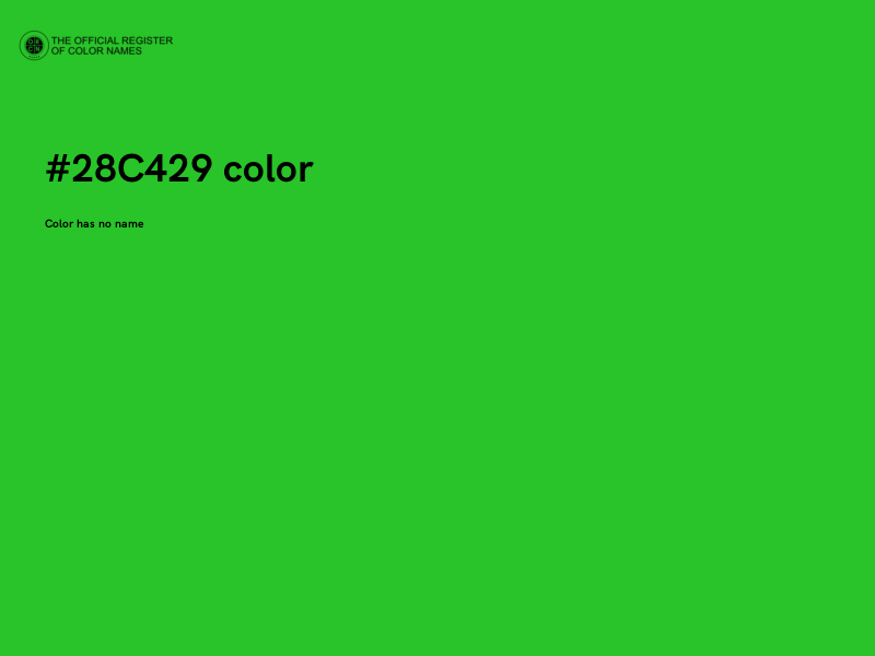 #28C429 color image