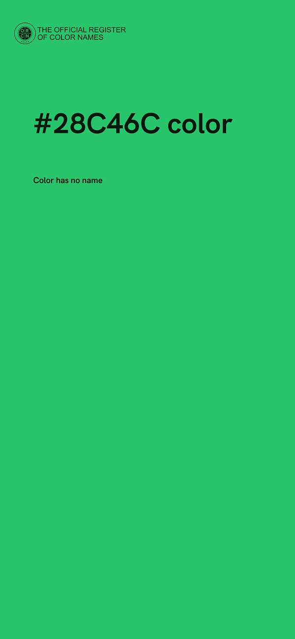 #28C46C color image