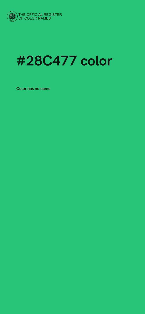 #28C477 color image