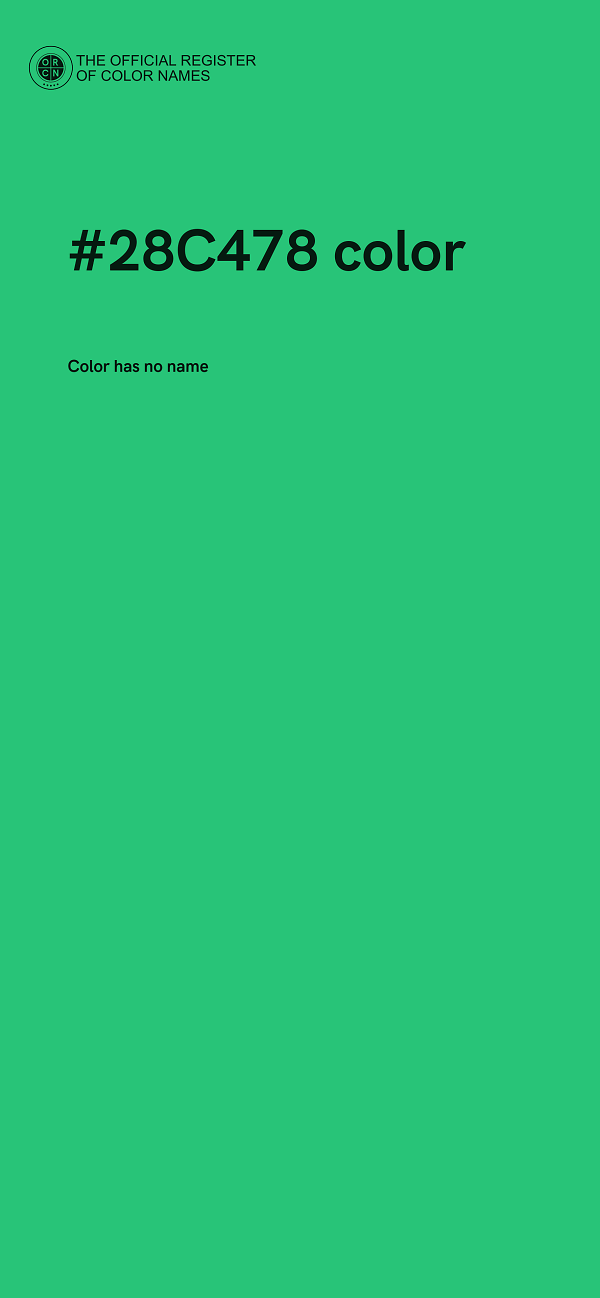 #28C478 color image