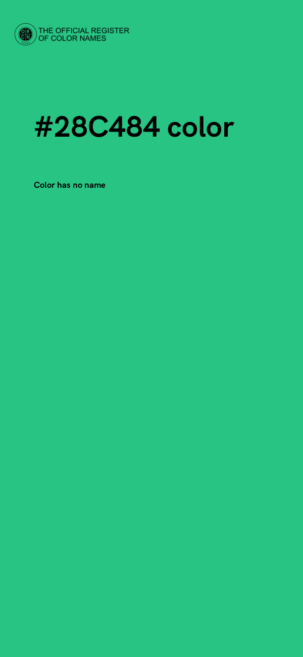 #28C484 color image