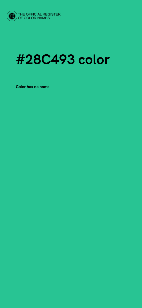 #28C493 color image