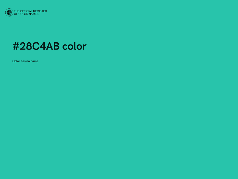 #28C4AB color image