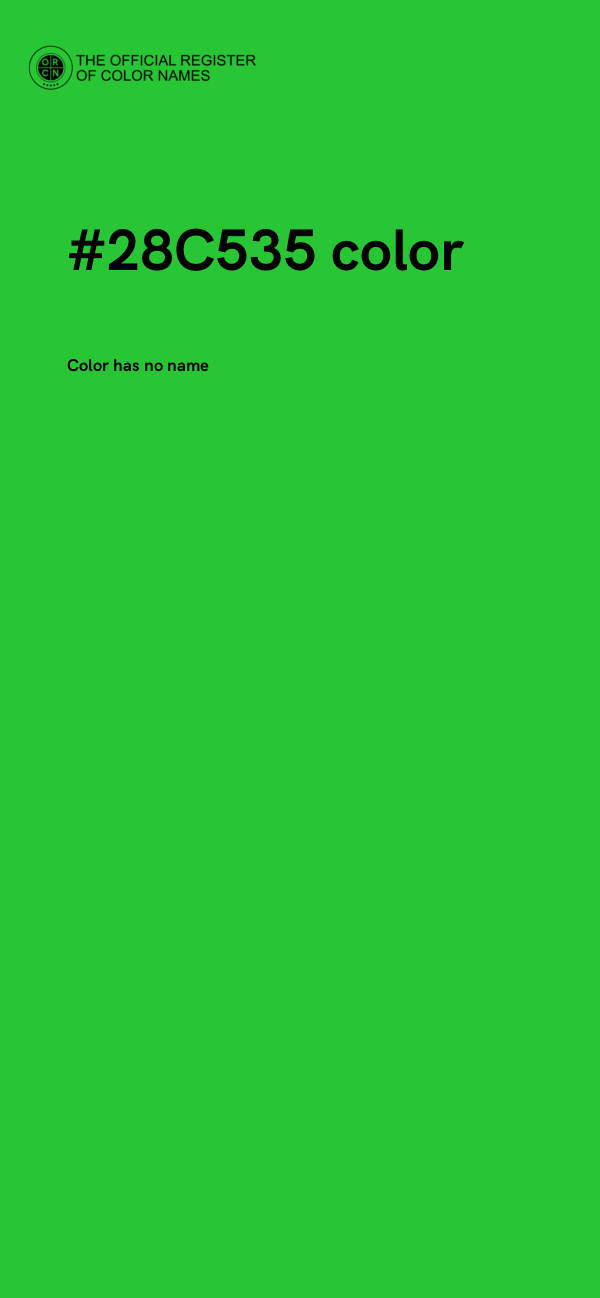 #28C535 color image
