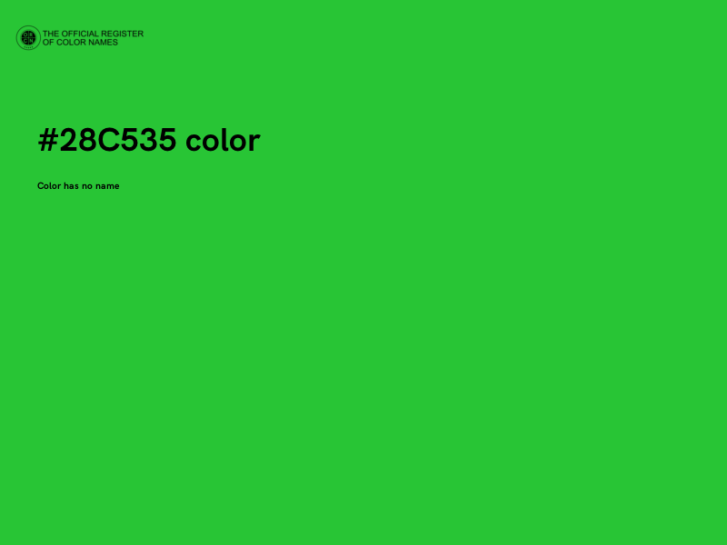 #28C535 color image