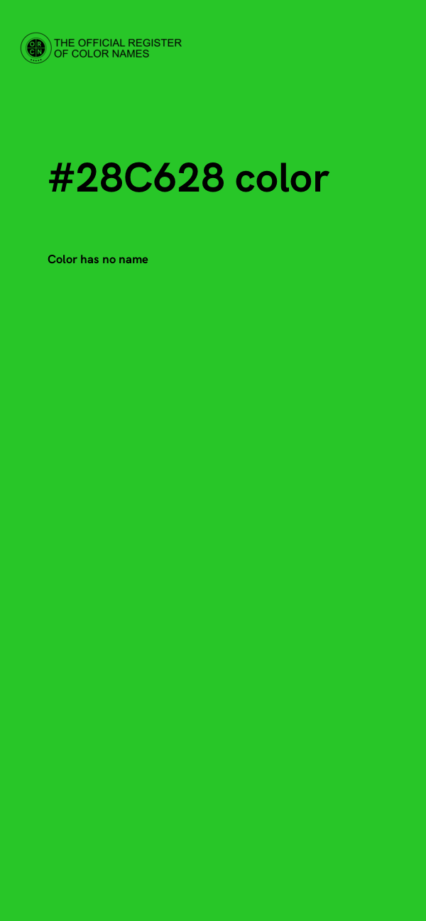 #28C628 color image