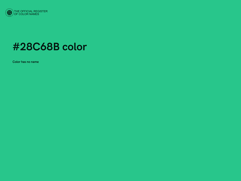 #28C68B color image