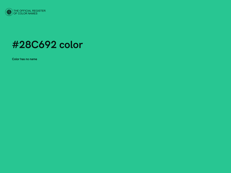 #28C692 color image