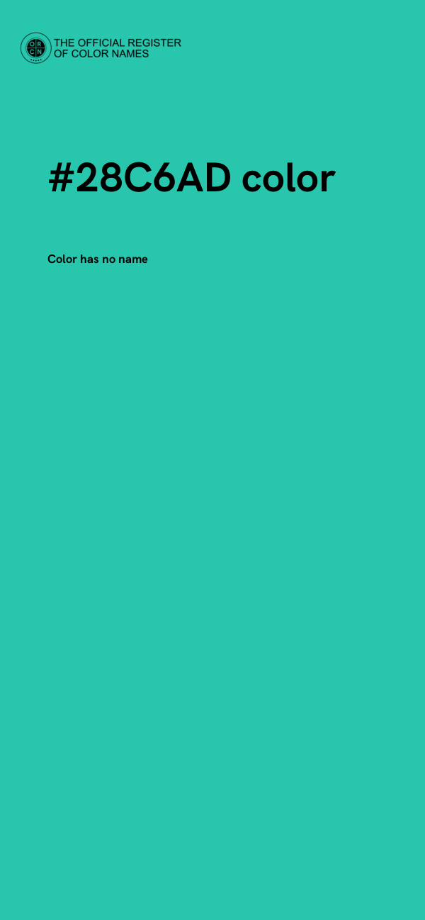#28C6AD color image