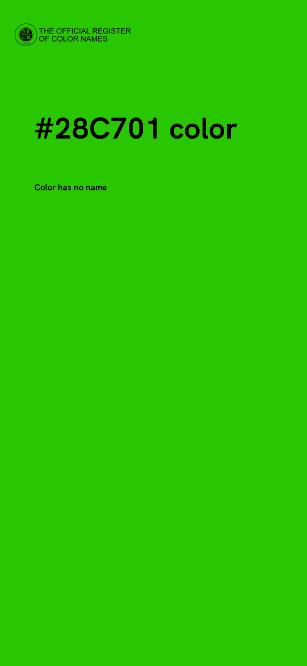 #28C701 color image