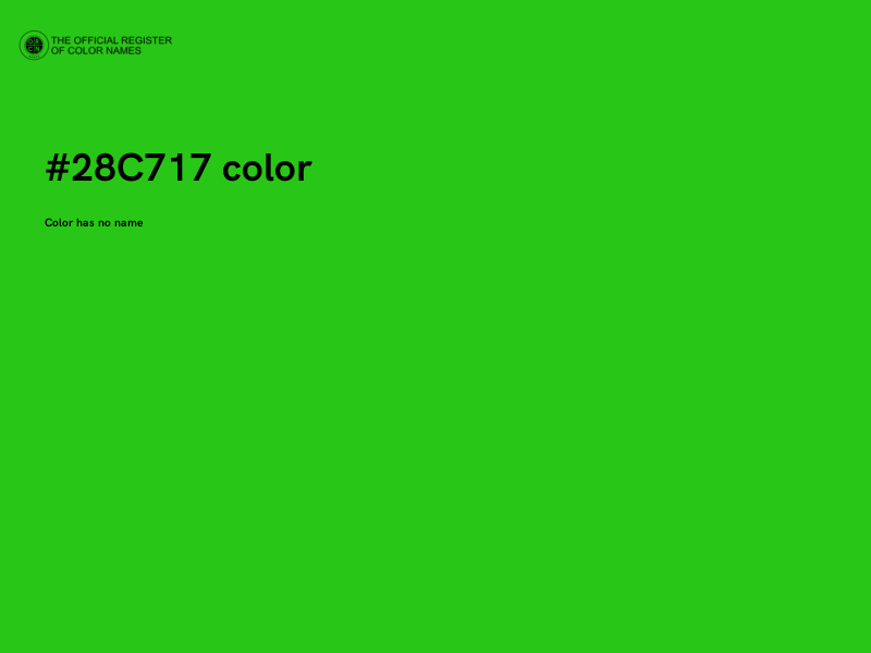 #28C717 color image
