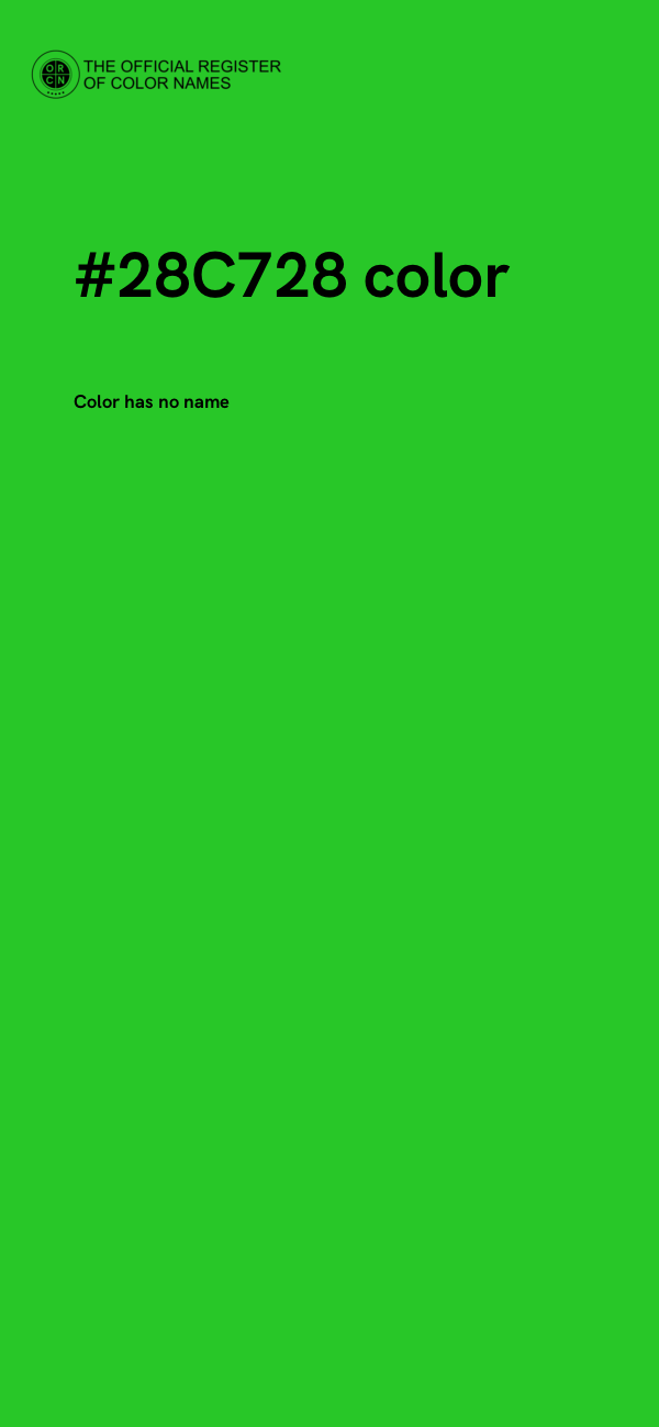 #28C728 color image